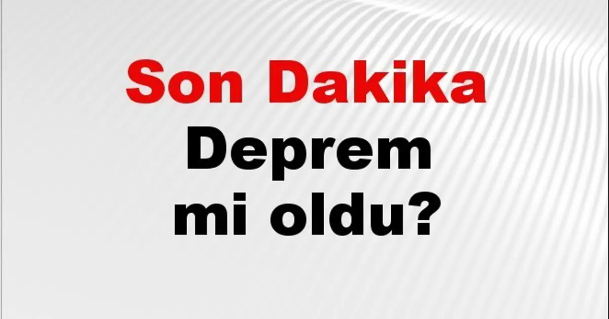 Son dakika Erzincan’da deprem mi oldu? Az önce deprem Erzincan’da nerede oldu? Erzincan deprem Kandilli ve AFAD son depremler listesi 17 Nisan 2026