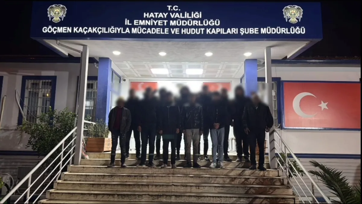 Hatay’da 11 düzensiz göçmen yakalandı