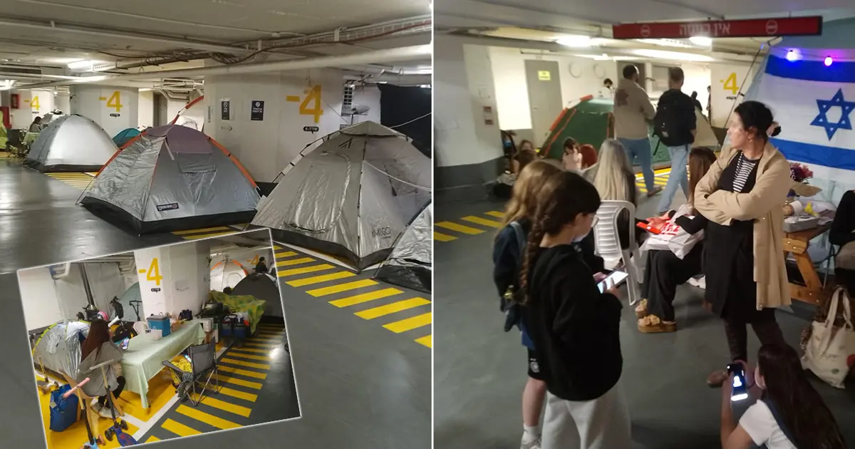 NTV ekibi Tel Aviv’in en büyük sığınağını görüntüledi