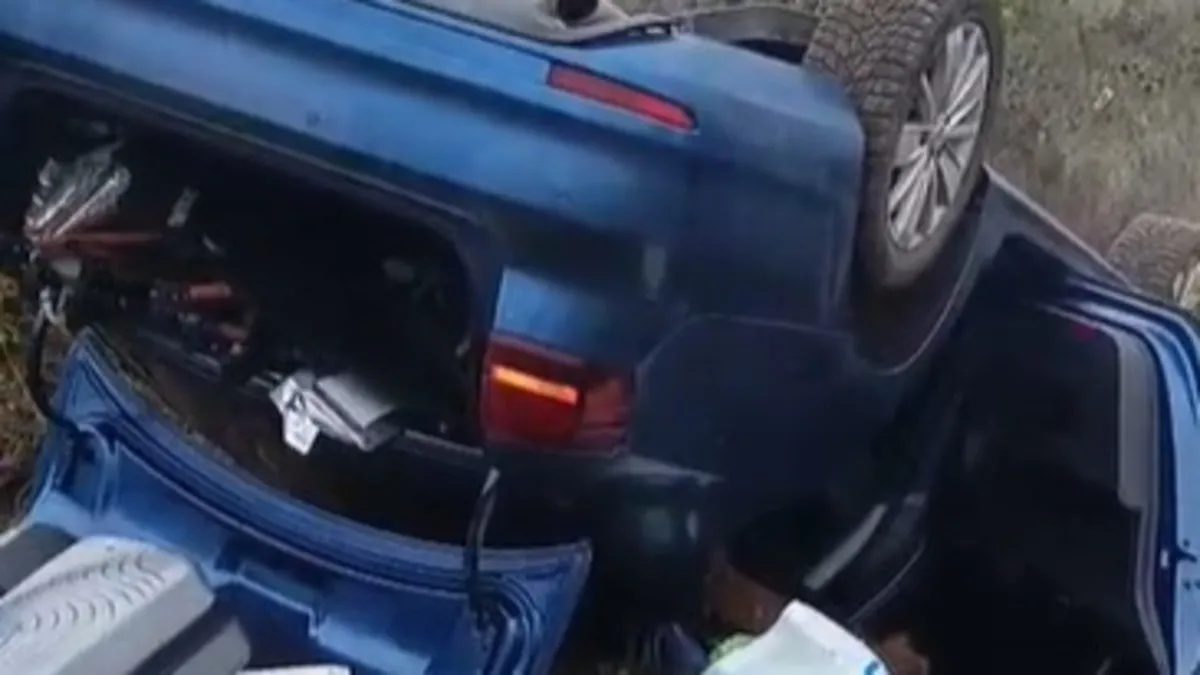 Takla atan araçtaki 1’i bebek 3 kişi yaralandı