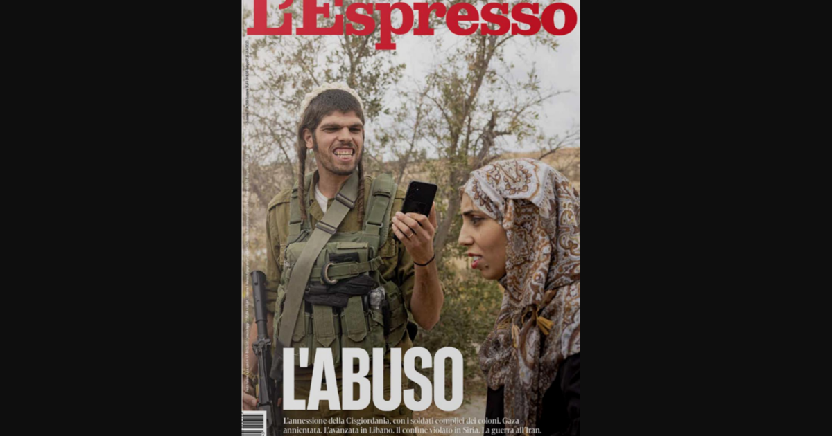 İtalyan dergisinde dikkat çeken kapak. “Batı Şeria’daki istismarı gösterdik”