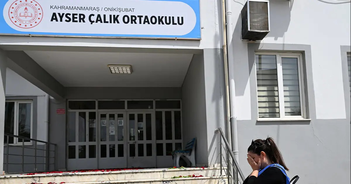 Kahramanmaraş’ta saldırının yaşandığı Ayser Çalık Ortaokulu kapatıldı
