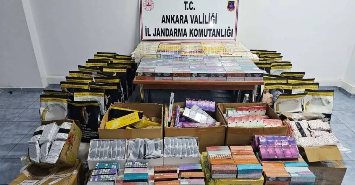 Ankara’da kaçak ürün operasyonu: Tırdan binlerce ürün çıktı