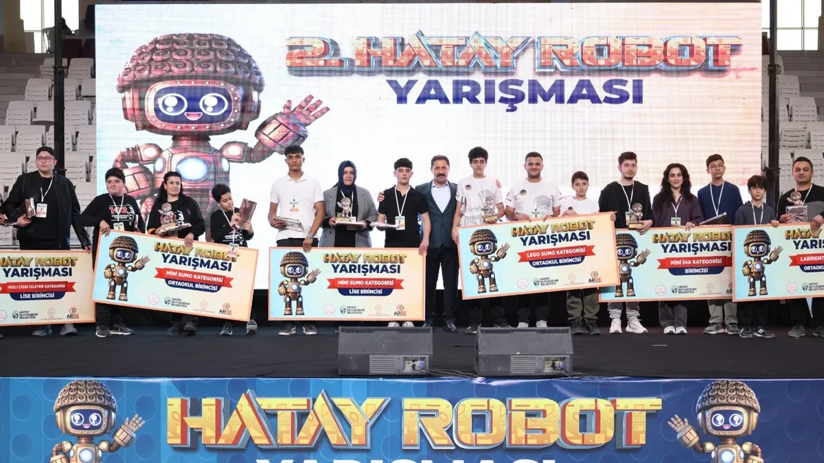 Hatay Robot Yarışması ödül töreni ile sona erdi
