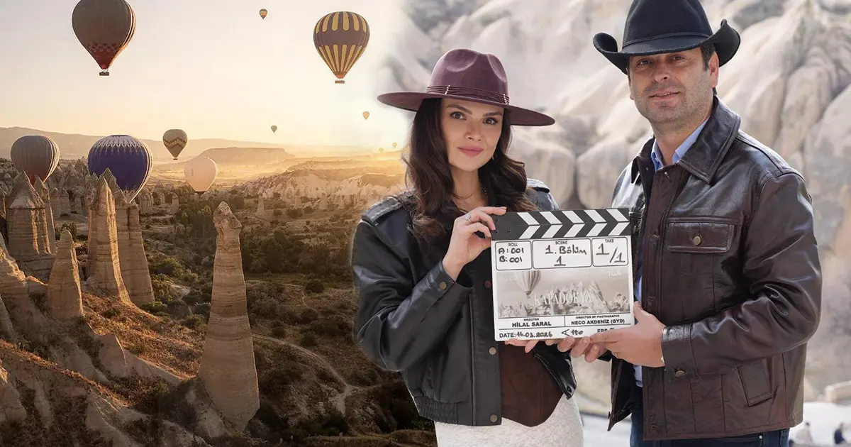 Sinem Ünsal ve Ozan Akbaba başrolde. Go Türkiye’nin yeni mini dizisi Kapadokya’da geçiyor