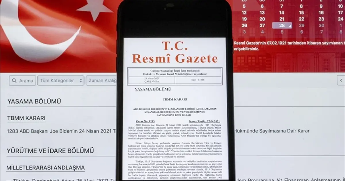Resmi Gazete’de bugün (1 Nisan 2026 Resmi Gazete kararları)