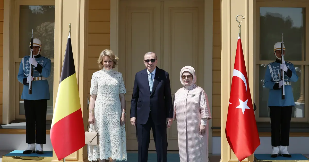 Cumhurbaşkanı Erdoğan, Belçika Kraliçesi’ni kabul etti