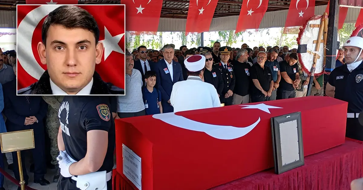 Şehit polis memuru Aydın Üyenarık’a acı veda