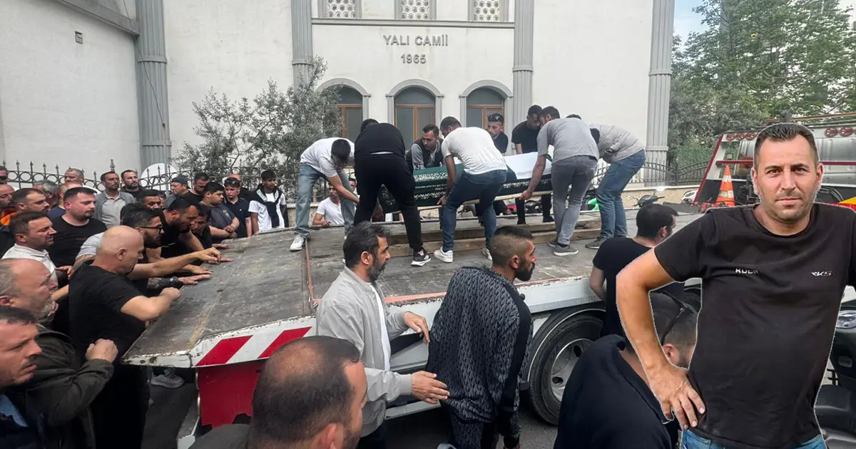 Komşusunun öldürdüğü esnaf, kendi aracıyla uğurlandı