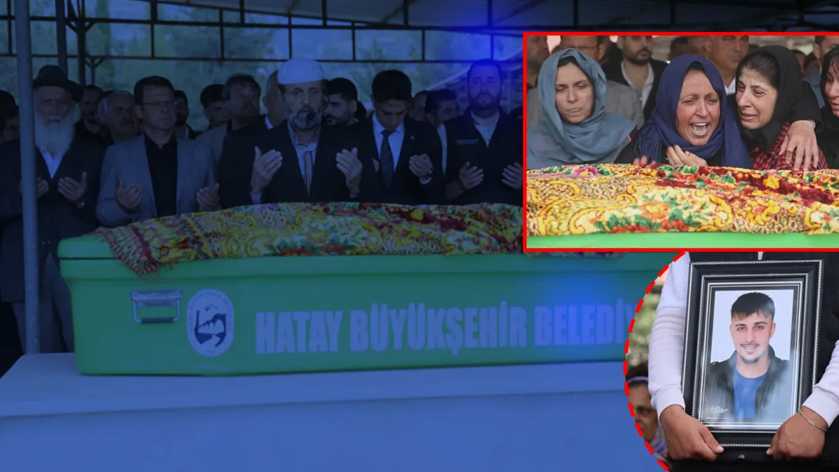 Hatay’da sel sularına kapılarak hayatını kaybeden Musa son yolculuğuna uğurlandı! Annenin feryadı yürekleri dağladı
