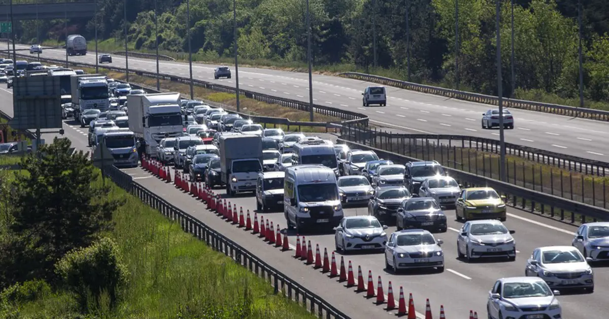 TEM Otoyolu’nda yol çalışması başlıyor. İstanbul yönü trafiğe kapatılacak