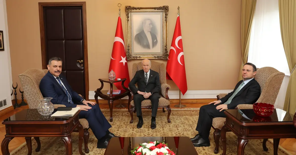 İçişleri Bakanı Çiftçi ve Adalet Bakanı Gürlek’ten Bahçeli’ye ziyaret